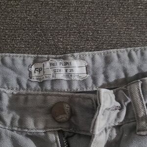 Free People Light Gray Casual Pants